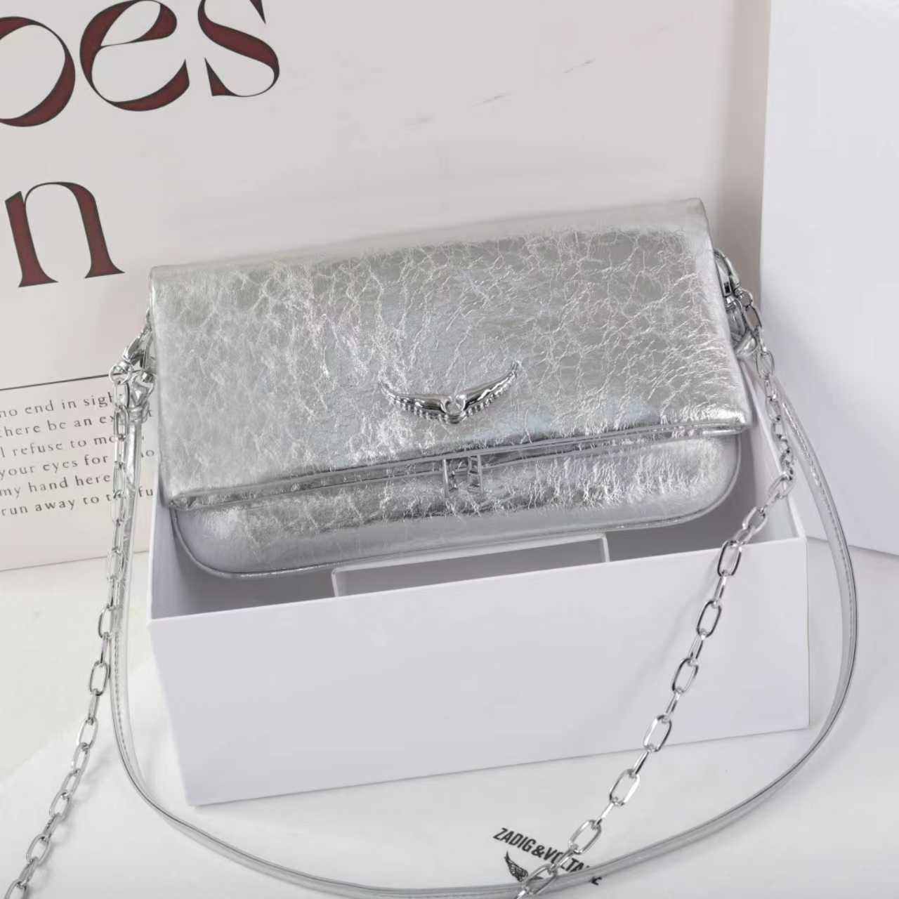 Fashion Diamond Wings Style Design Chain Ladies Bags