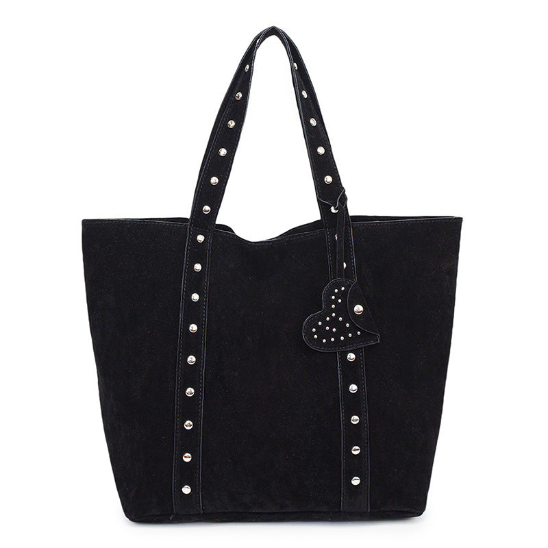 Versatile Cool Fashion Frosted Suede Rivets Women's Messenger Bag