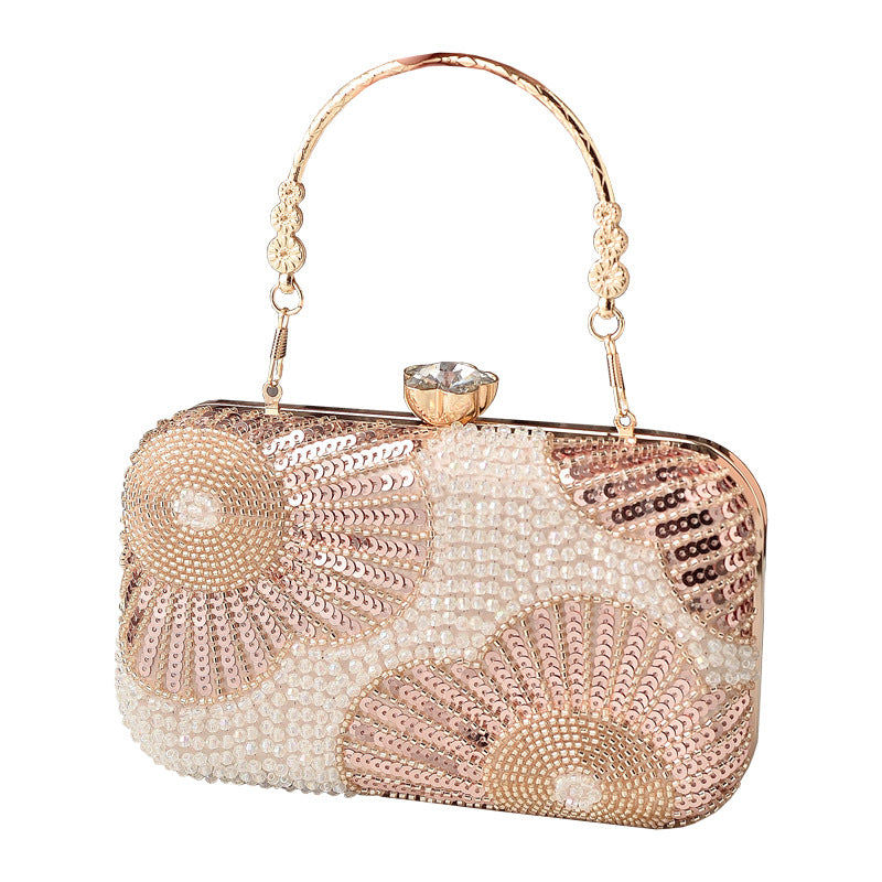 Pearl Handmade Beaded Bubble Beads Diamond Banquet Dress Garment Lady Bags