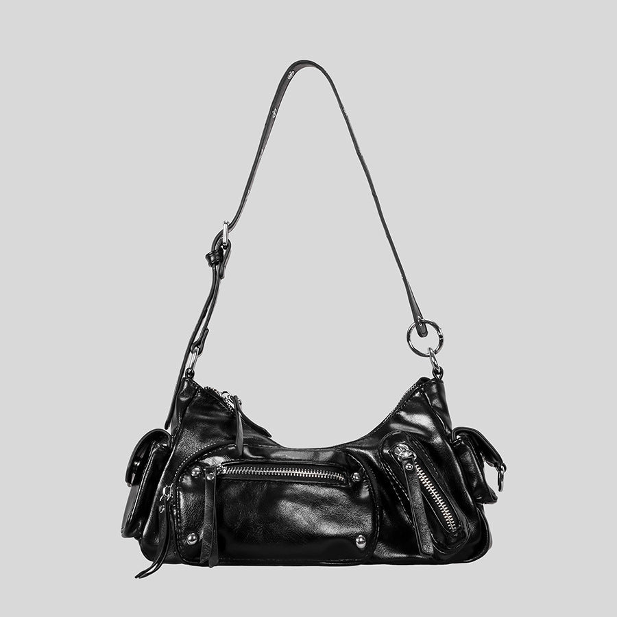 Women's Hot Style Vintage Rivet Underarm Machine Punk Women's Shoulder Bag