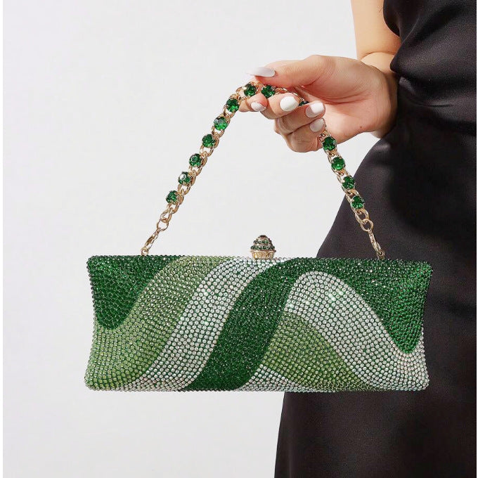 Women's Full Diamond Wedding Bridesmaid Party Rhinestone Dinner Bag