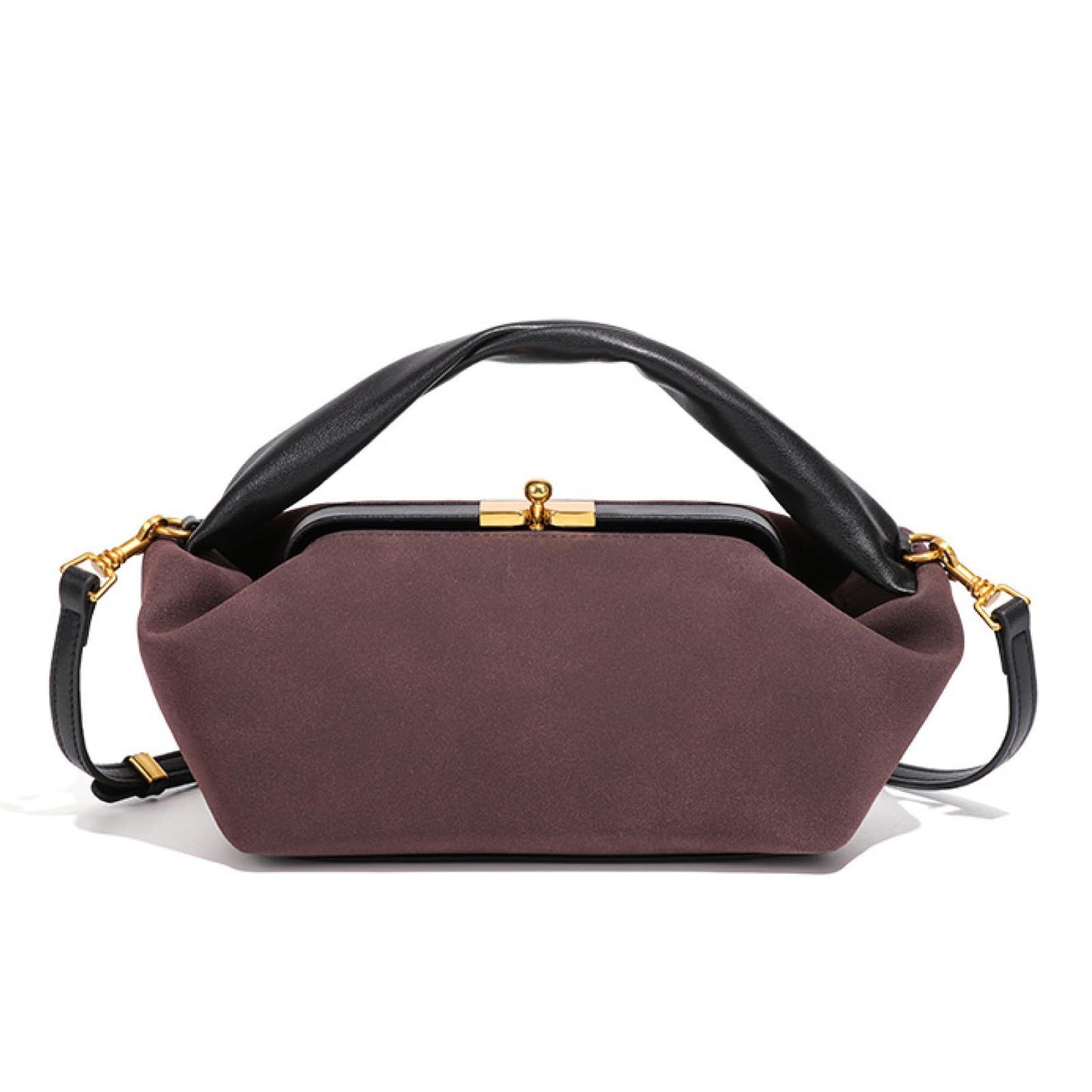 Women's Style Portable Frosted Suede Comfortable Purplish Women's Messenger Bag