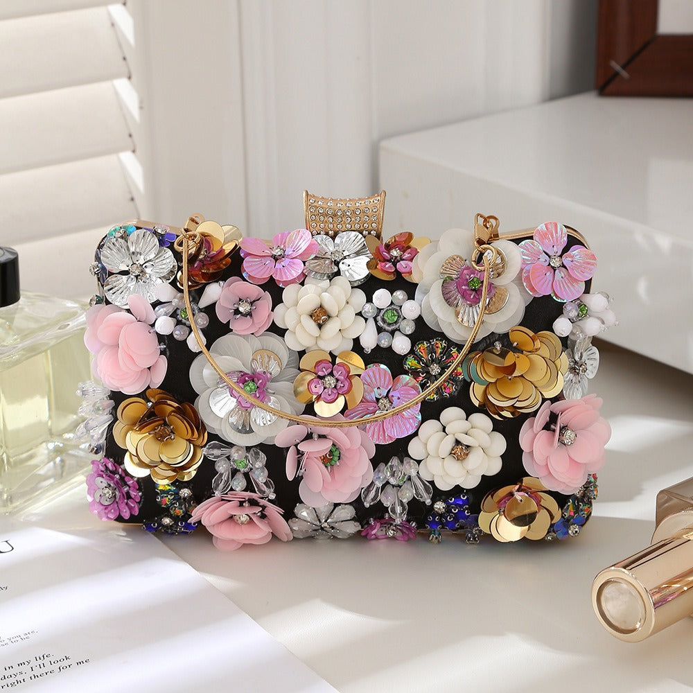 New Flower Stylish Textured Exquisite Diana Handbags