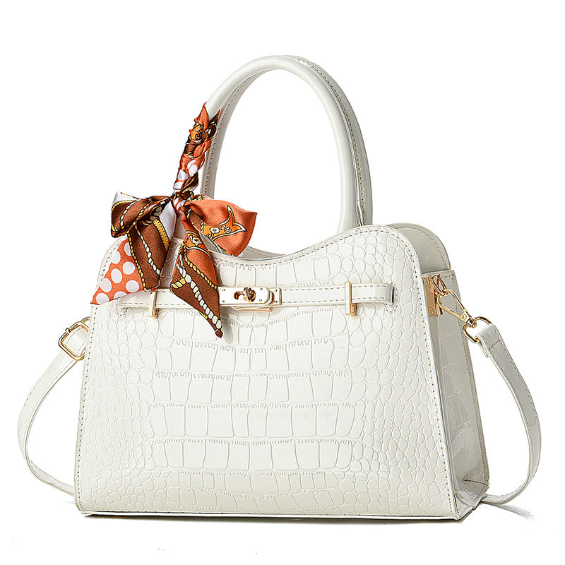 Casual Women's Textured Fashion Commute Leisure Handbags