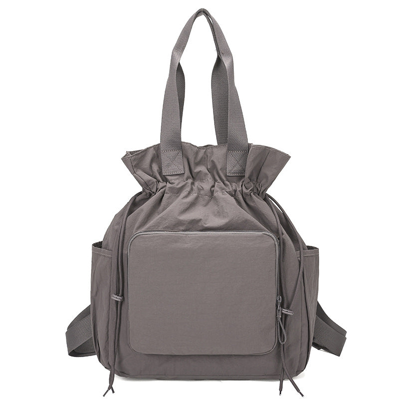 Elegant Multifunctional Large Capacity Drawstring Portable Women's Shoulder Bag