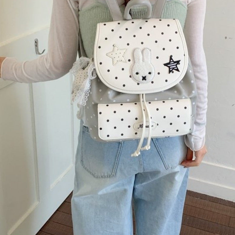 Cartoon Miffy Rabbit Female Drawstring Design Cute Bags