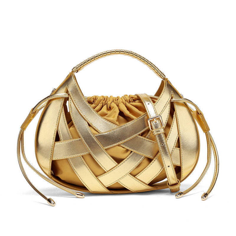 Women's Korean Style Weaving Fashionable Eye-catching Women's Shoulder Bag