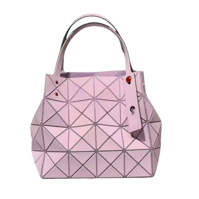 Women's Diamond Fashion Geometric Box Portable Tote Bags