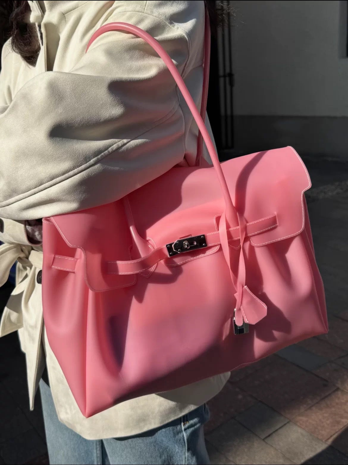 Women's Gel Summer Commuter Fashion Transparent Large Capacity Bags