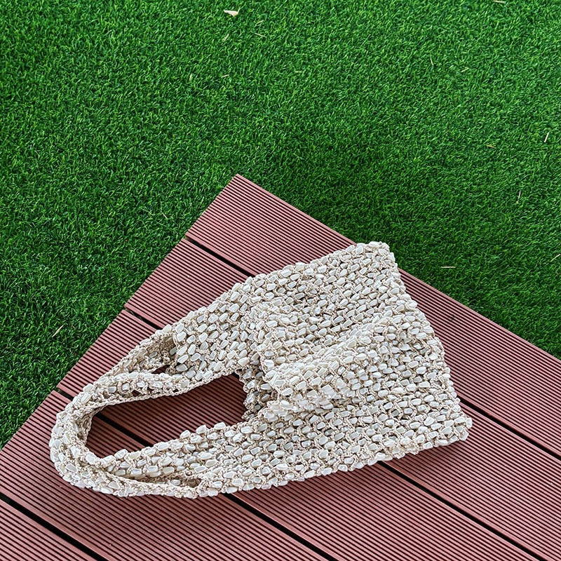 Korean Style Handmade Plush Woven Leisure Women's Shoulder Bag
