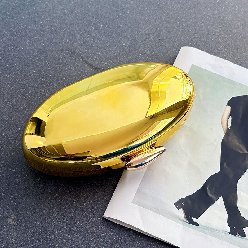 Acrylic Glossy Dinner Clutch Goose Egg Women's Messenger Bag