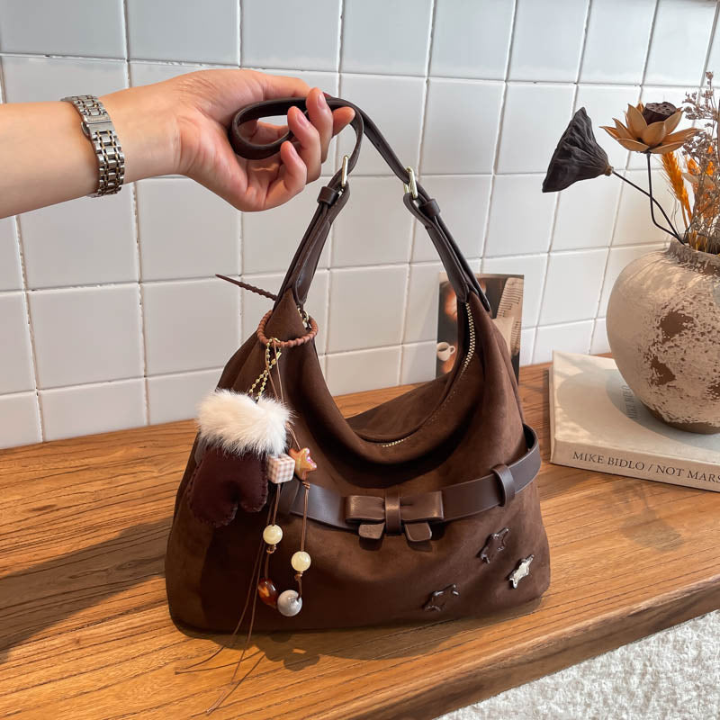 Women's Large Capacity Soft Fog Retro Women's Shoulder Bag