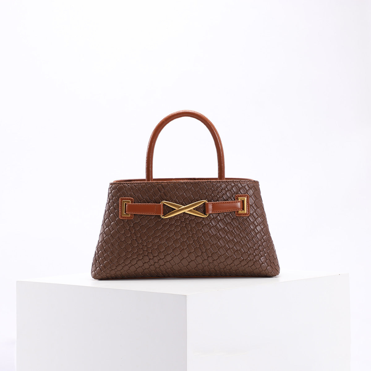 Women's Woven Fashion Horizontal Large Capacity Commuter Bags