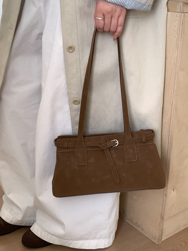 Women's Retro Suede Portable For Commute Minimalist Women's Messenger Bag