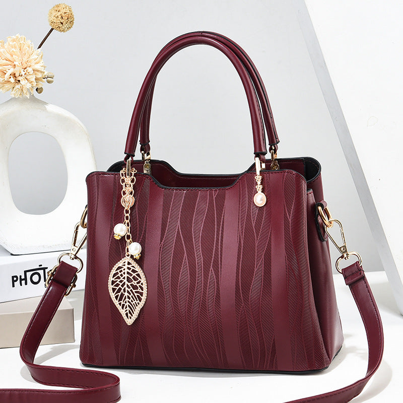 Women's Simple Western Style Korean Fashionable Large Capacity Women's Handbag