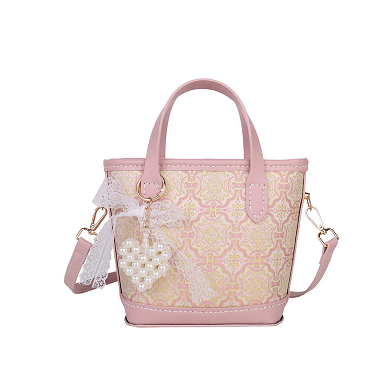 Women's Chinese Style Cloth Commuter Portable Material Women's Shoulder Bag