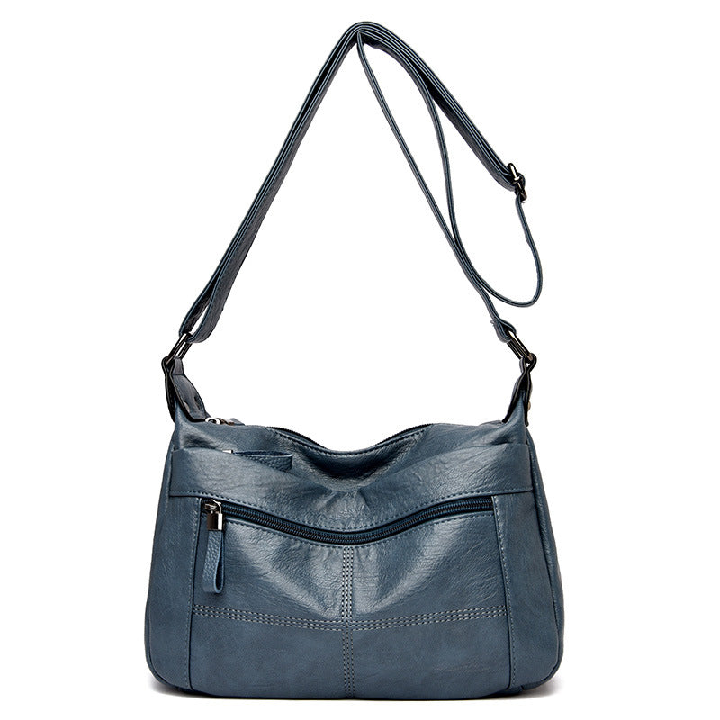 Women's Large Capacity Mom Retro Soft Women's Shoulder Bag