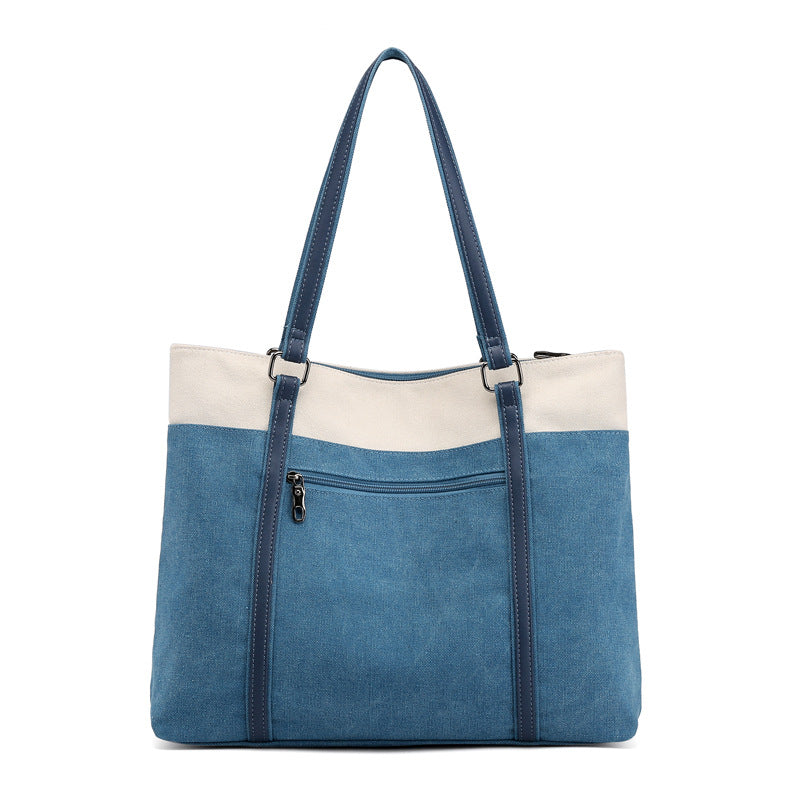 Women's Korean Style Stylish Artistic Simple Leisure Large Handbags