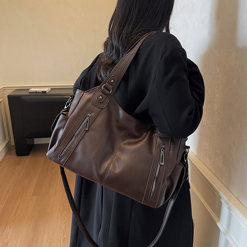 Women's Simple Fashion Retro Large Capacity Totes Bags