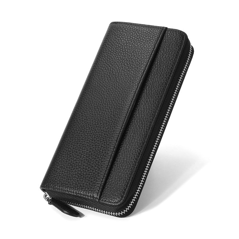 Women's Long Leather Organ Clutch Large Capacity Ladies Wallet
