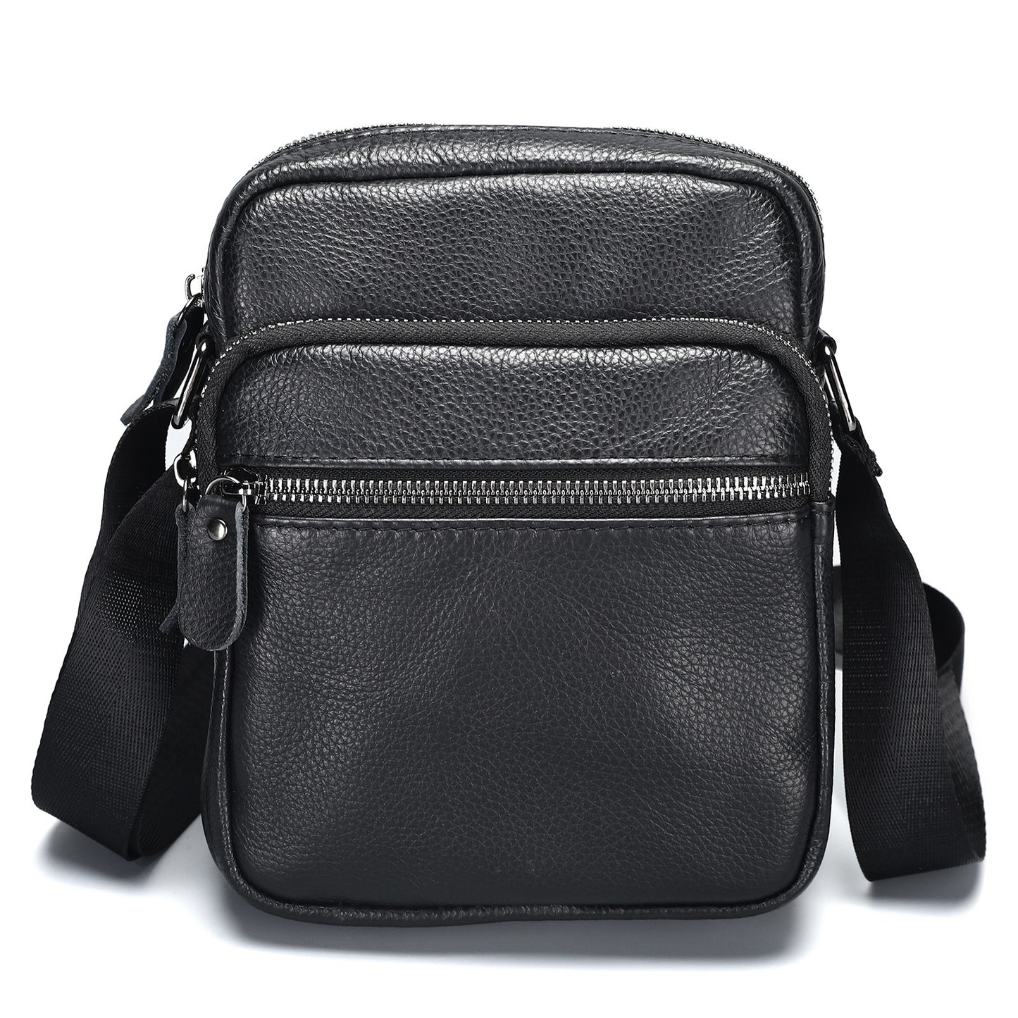 Men's Genuine Leather High-grade First Layer Vertical Business Men's Shoulder Bag