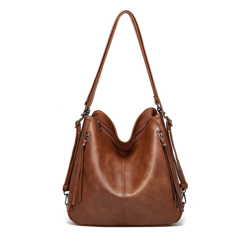 Women's Set Simple Solid Color Large Capacity Women's Shoulder Bag