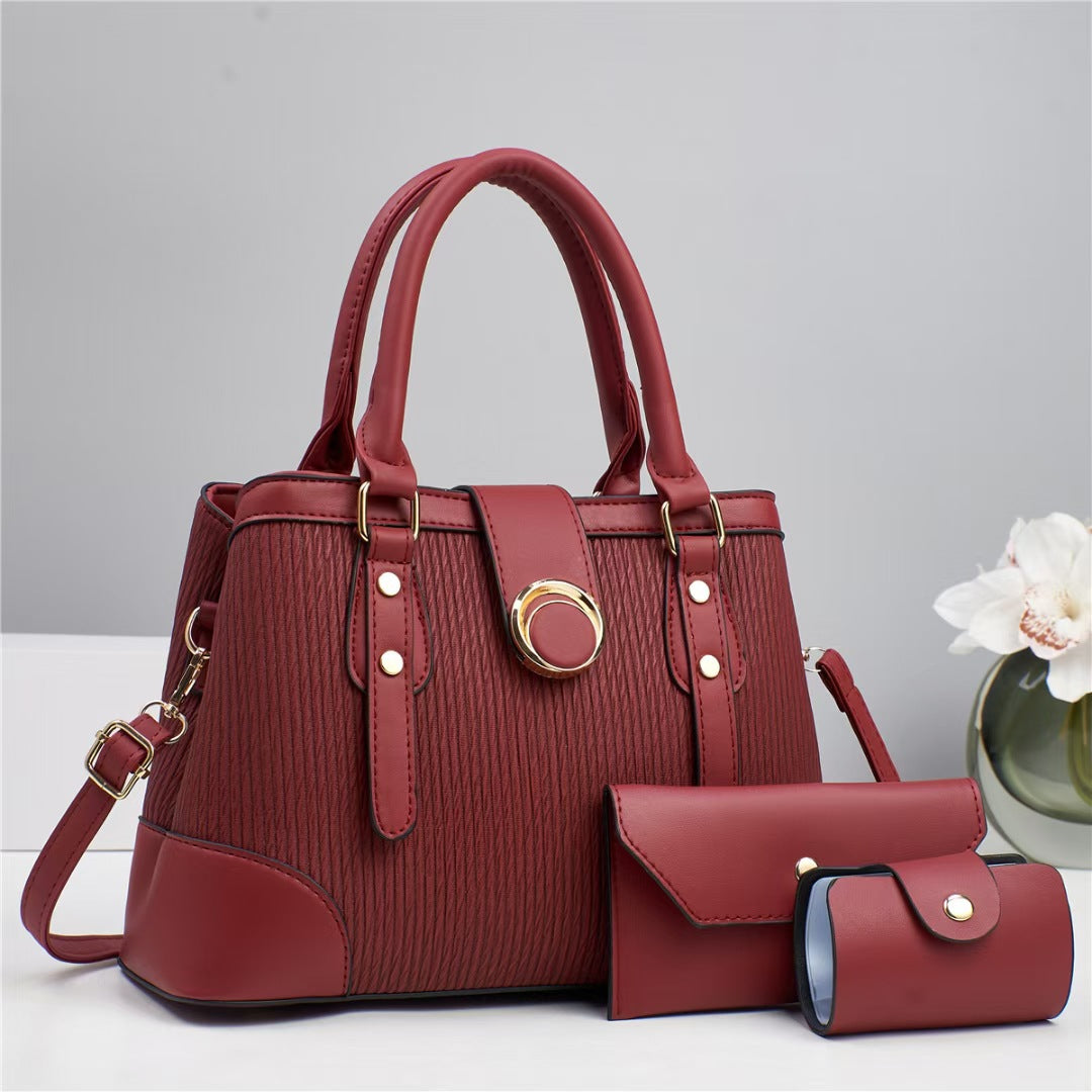 Women's Three-piece Retro Large Capacity Combination Fashion Bags