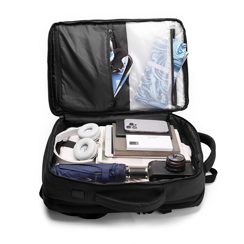 Men's Large Capacity Scalable Commuter Computer Excursion Backpacks