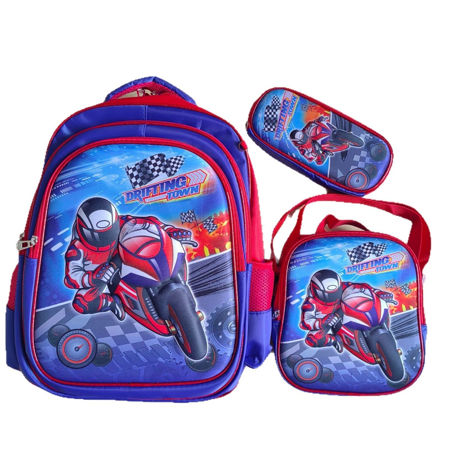 Children's Three-piece Pencil Lunch Waterproof Insulation Inch Children's Backpacks