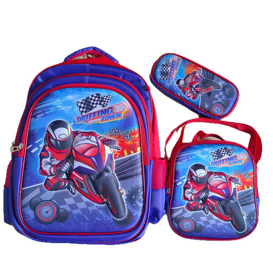 Children's Three-piece Pencil Lunch Waterproof Insulation Inch Children's Backpacks
