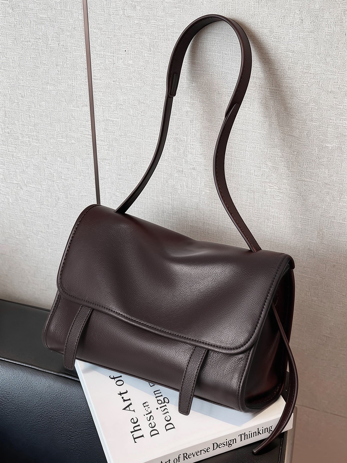Trendy Calf Leather Vintage For Genuine Women's Shoulder Bag