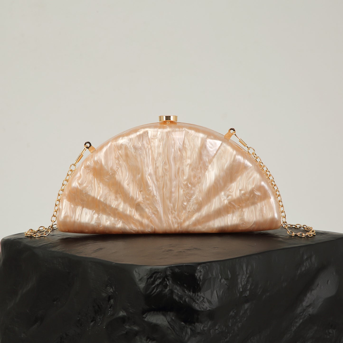 Women's Semicircle Fan-shaped Acrylic Fashion Wedding Dinner Bag