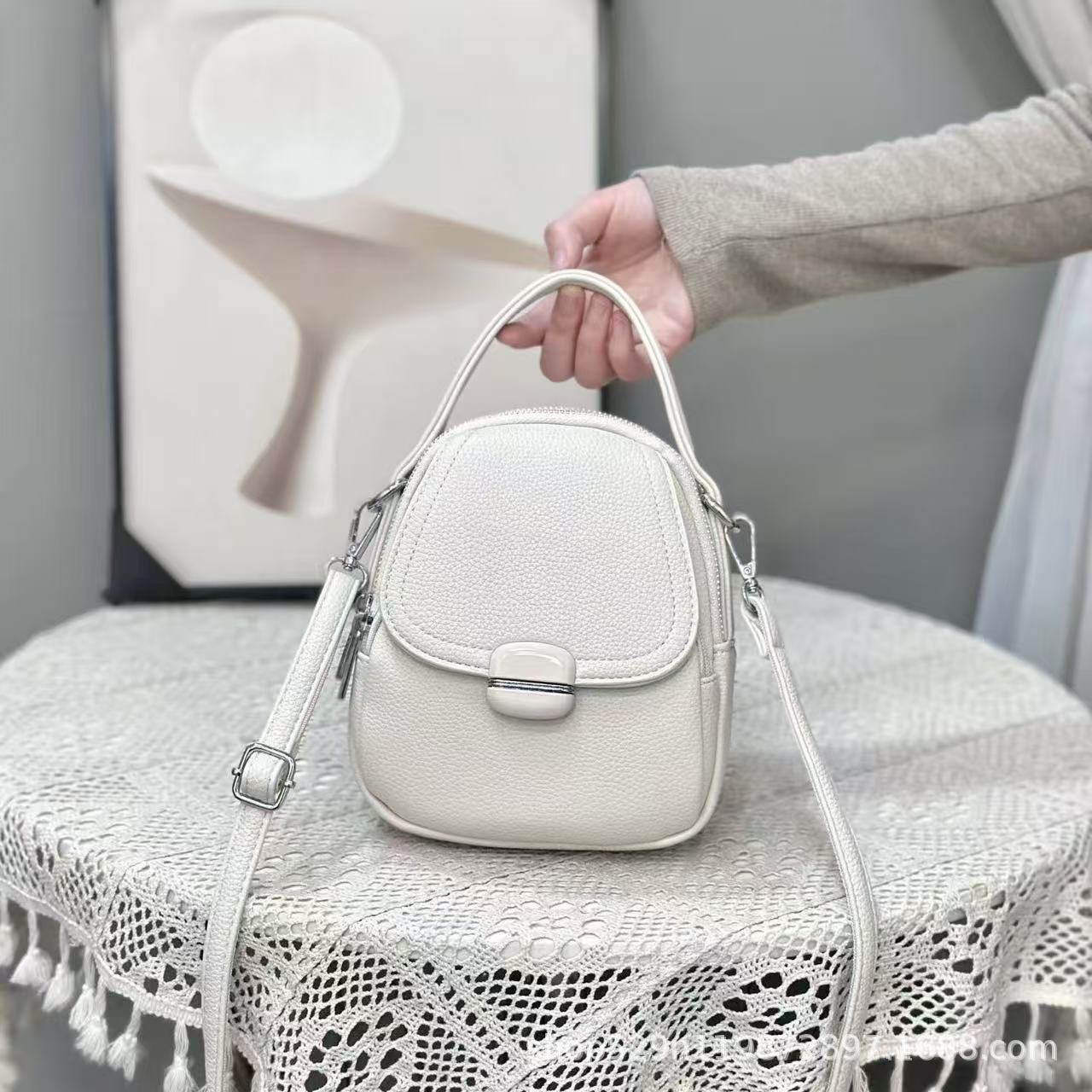Mobile Fashionable Mom Large Capacity Soft Women's Handbag