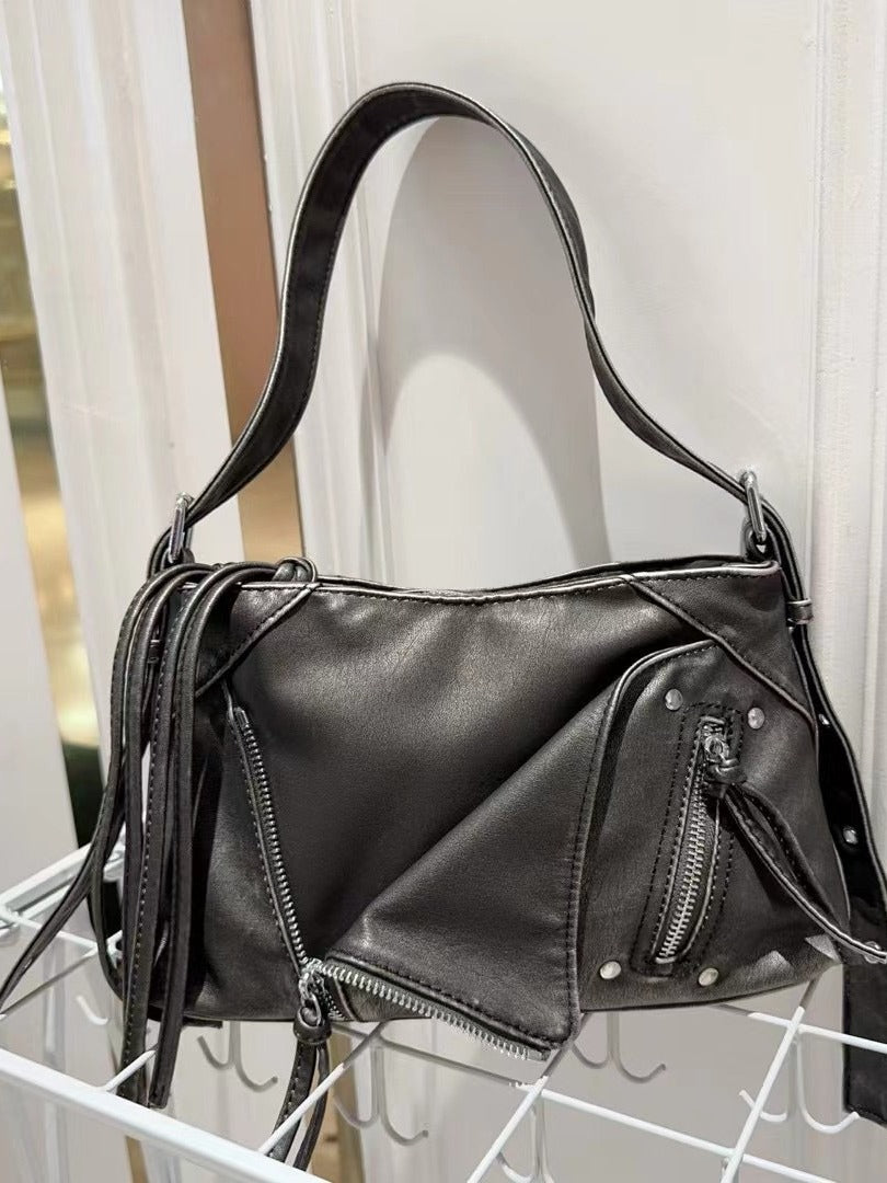 Zip One Hot Style Motorcycle Design Tote Bag