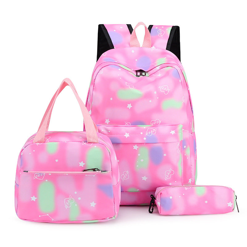 Set Combination Large Capacity Simple Lunch Pencil College Student Schoolbag
