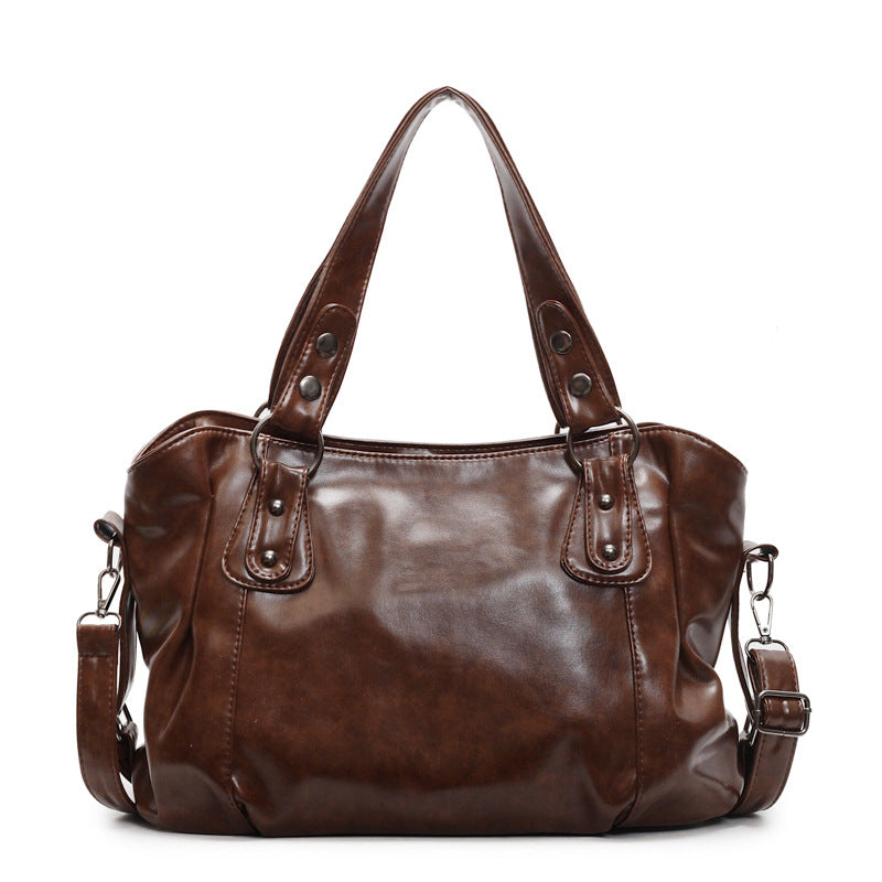 High-quality Retro Waste Soil Style Hand-held Large Capacity High-grade Bags