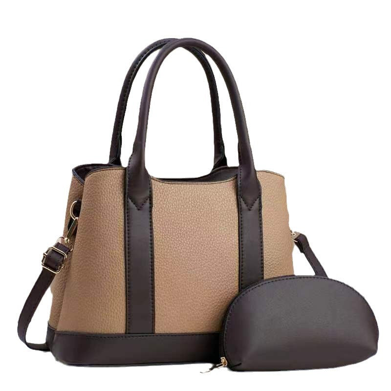 Stitching Mother Contrast Color Fashion Trendy Small Square Bag