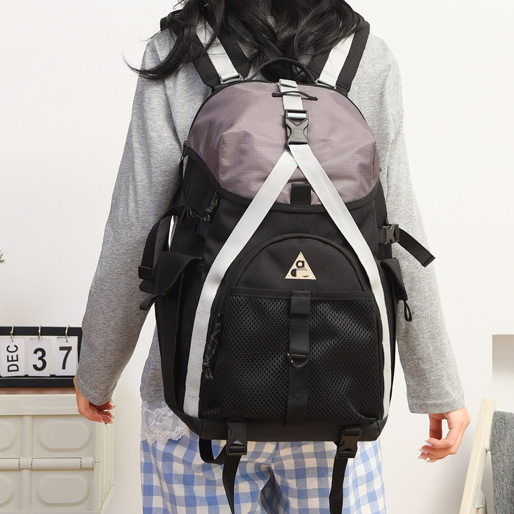Large Capacity Hiking Female Versatile Computer Male Short Leisure Backpack