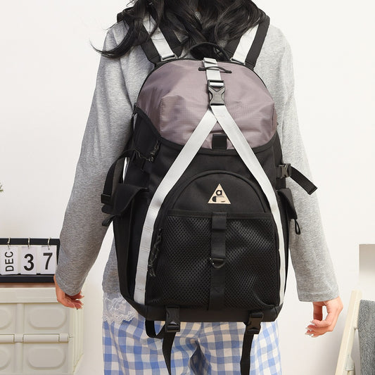 Large Capacity Hiking Female Versatile Computer Male Short Leisure Backpack