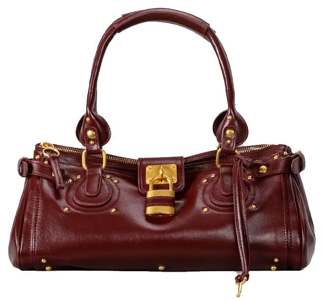 Women's Portable Underarm Retro Distressed Rivet Chloe Women's Messenger Bag