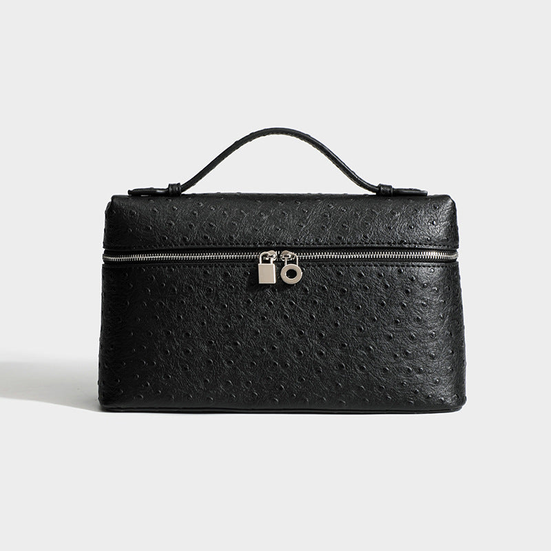 Genuine Leather Kelly Box Light Luxury Advanced Women's Shoulder Bag