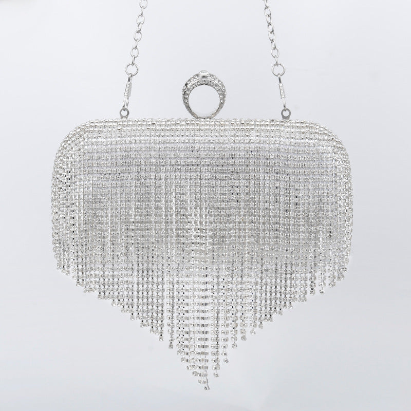 Women's Tassel Glitter Suitable For Party Wedding Bridal Removable Evening Bags