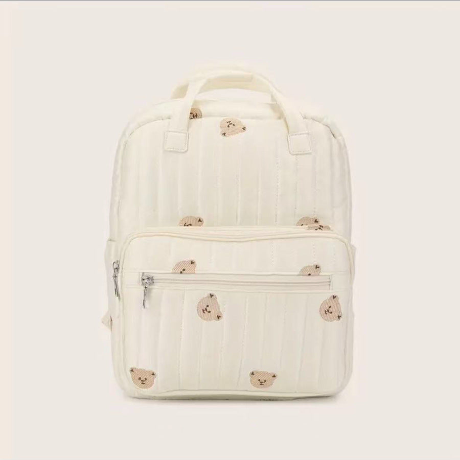 Cute Bear Printed Lightweight Large Capacity Outwear Mummy Bag