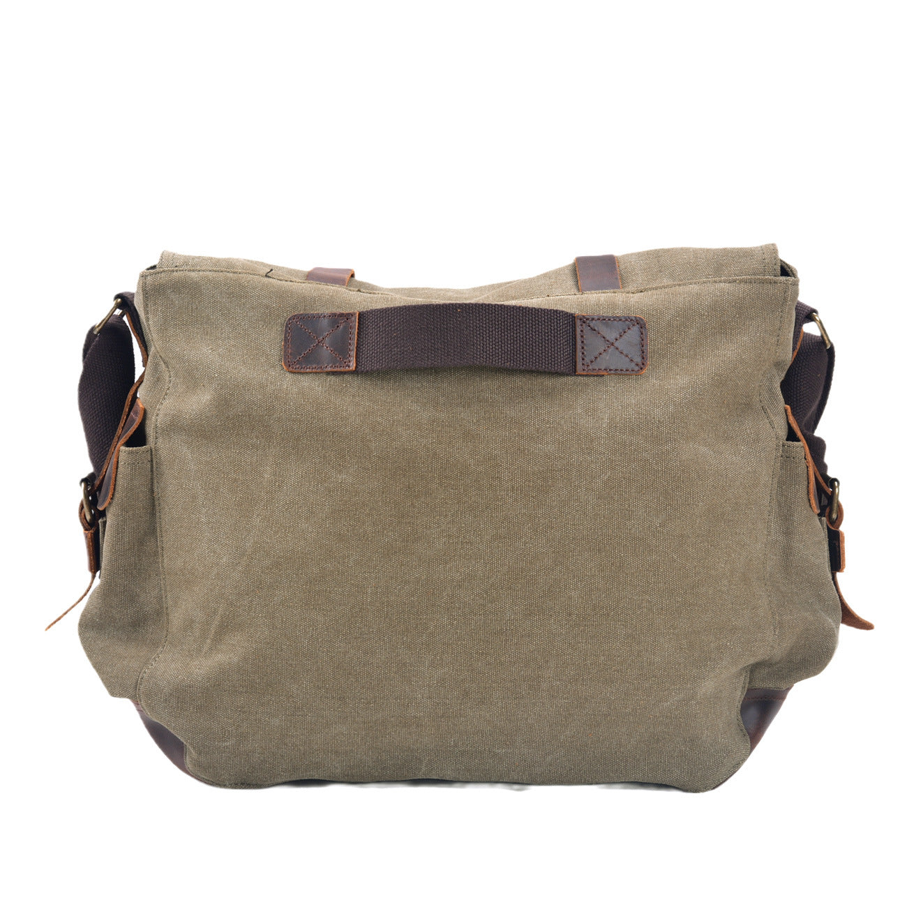 Comfortable Retro Canvas Leather Outdoors Commute Men's Shoulder Bag