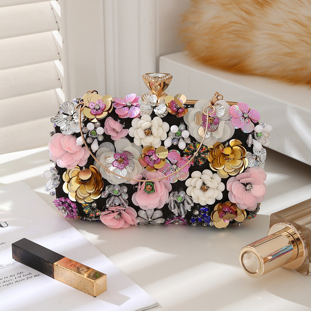 New Flower Stylish Textured Exquisite Diana Handbags