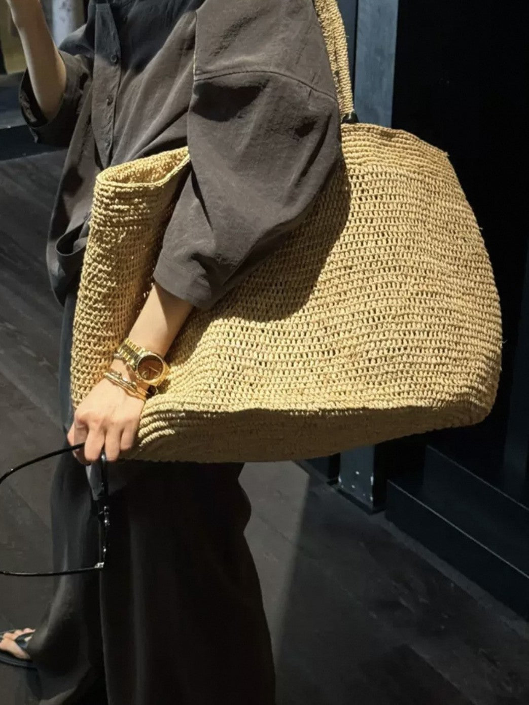 Women's Raffia Seaside Holiday Simple Large Capacity Women's Shoulder Bag
