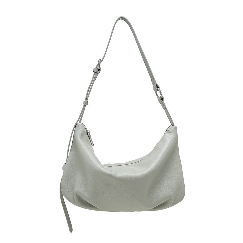 Women's Light Color One Niche Pleated Underarm Women's Shoulder Bag