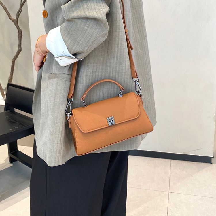 Women's Portable Female Lady Minority Genuine Leather Commuter Small Square Bag