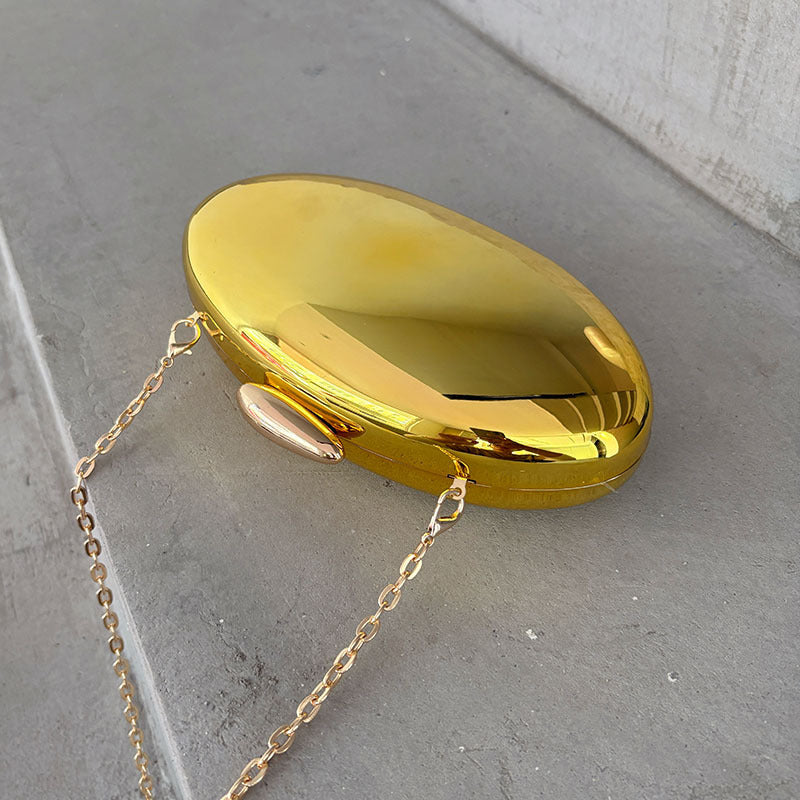 Acrylic Glossy Dinner Clutch Goose Egg Women's Messenger Bag