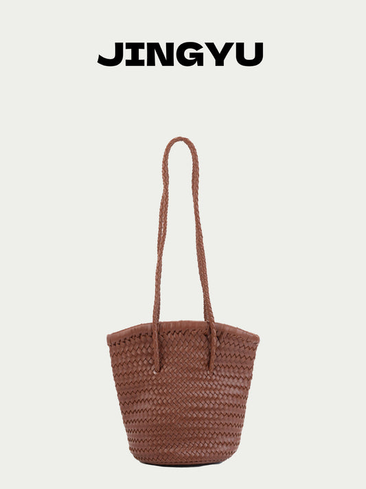 Fashion Retro Hand-woven Vegetable Basket Summer Bags